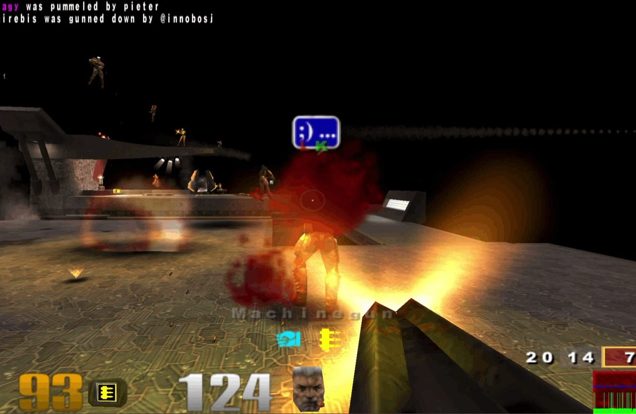 Quake III gameplay preview supplied by the q3.pieter.com browser project